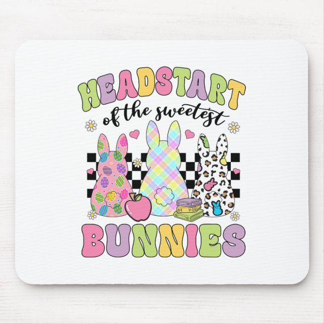 Tapis De Souris Démarrage super Des Bunnies Les Plus Doux Leopard  (Devant)