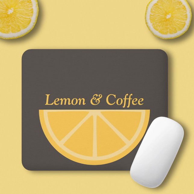 Tapis De Souris Demi-tranche de citron (Lemon Half-Slice Mouse Pad)