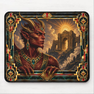 Tapis De Souris Démon, Art Déco Mythique