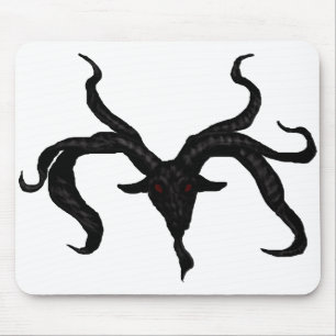 Tapis De Souris Démon de chèvre noire Mousepad