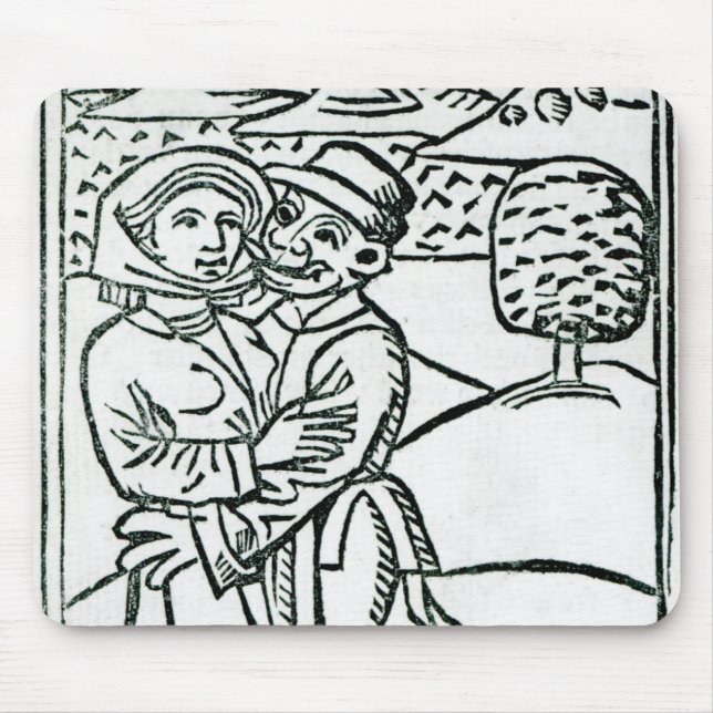 Tapis De Souris Démon faisant l'amour à une sorcière (Devant)