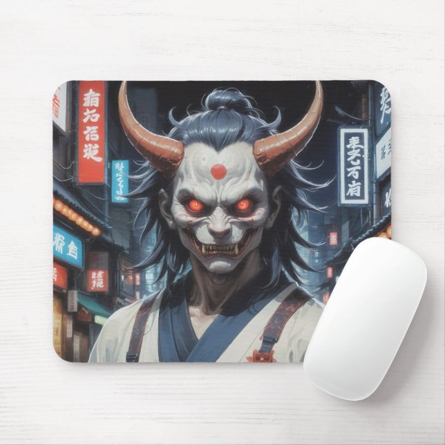Tapis De Souris Demon Samurai (Avec souris)