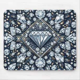 Tapis De Souris Denim & Diamonds Glam Bling