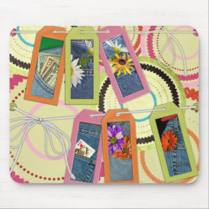 Tapis De Souris Denim Happy