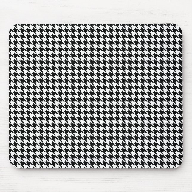 Tapis De Souris Dent de chiens noire et blanche Mousepad (Devant)