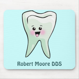 Tapis De Souris Dent heureuse personnalisée (tout nom)