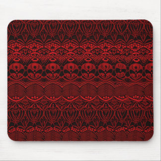 Tapis De Souris Dentelle déco rouge
