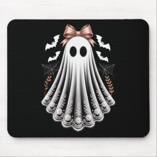 Tapis De Souris Dentelle Ghost Coquette Bow Femmes Filles Hallowee