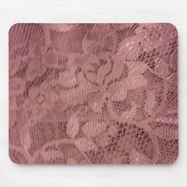 Tapis De Souris Dentelle rose rose (Devant)