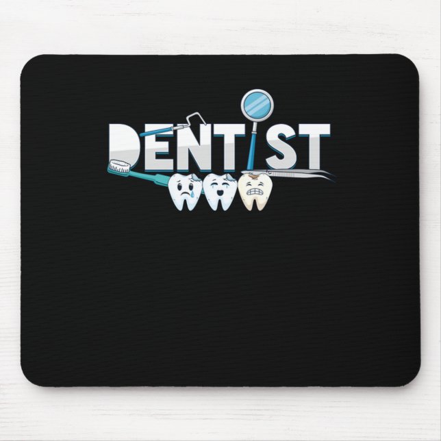 Tapis De Souris Dentist Dental Dents Docteur Dent Dent Cadeau Médi (Devant)