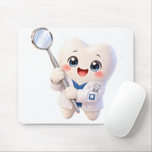Tapis de souris dentiste à dent mignonne Cadeau