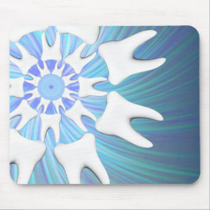 Tapis De Souris Dentiste dentaire Mandala Design dentaire Mousepad