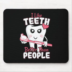Tapis De Souris Dentiste drôle - Comme les dents mieux que les gen