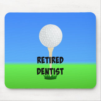 Tapis De Souris Dentiste retraité - Conception de golf