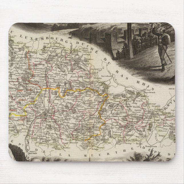 Tapis De Souris Département de la Moselle (Devant)