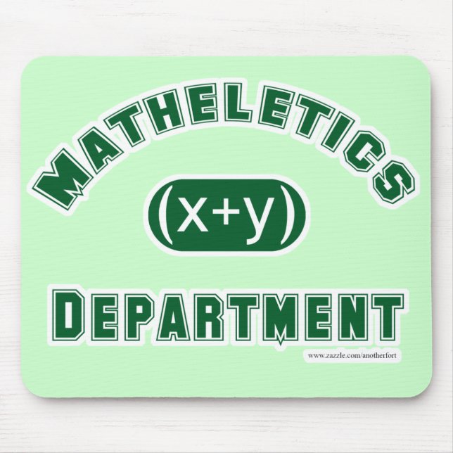 Tapis De Souris Département de mathlétisme Mousepad (Devant)