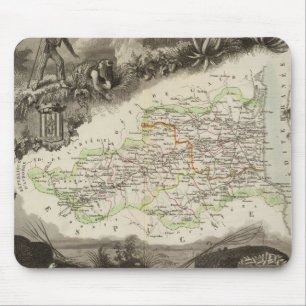Tapis De Souris Département d'Orles des Pyrénées