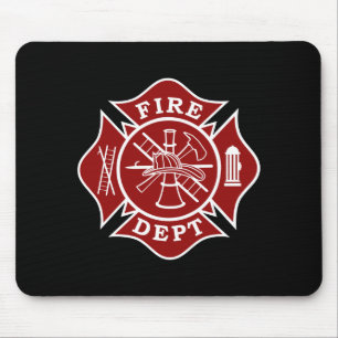 Tapis De Souris Département du feu/croix maltaise Mousepad de