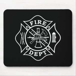 Tapis De Souris Département du feu/croix maltaise Mousepad de