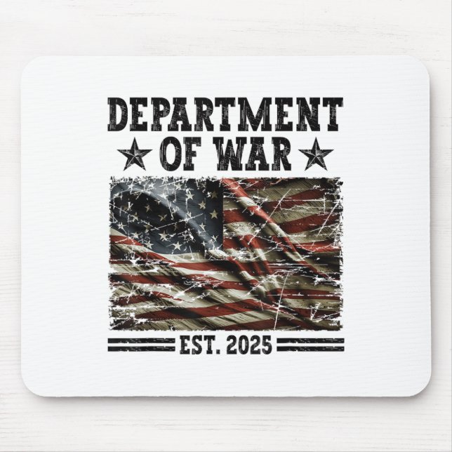 Tapis De Souris Department Of War Usa Camouflage Flag Department O (Devant)
