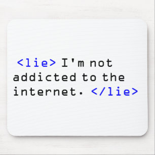 Tapis De Souris Dépendance d'Internet