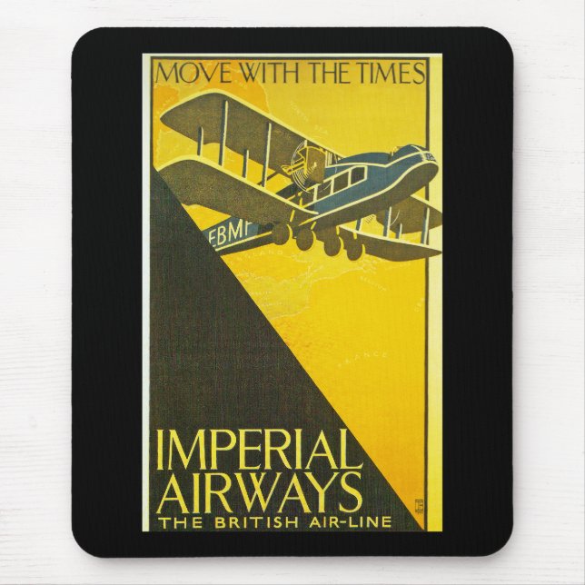 Tapis De Souris Déplacez-vous avec des temps (Devant)