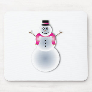 Tapis De Souris déplaisant bonhomme de neige de noël