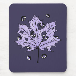 Tapis De Souris Déplaisants yeux de feuilles pourpres - Nature got