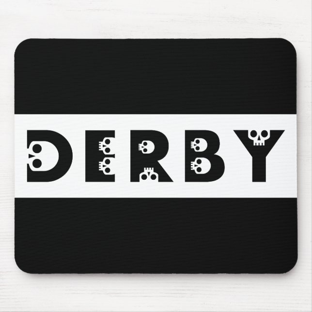 Tapis De Souris derby : skullphabet (Devant)