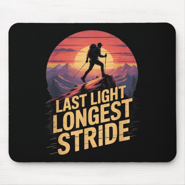 Tapis De Souris Dernière lumière plus longue foulée coucher de sol (Devant)
