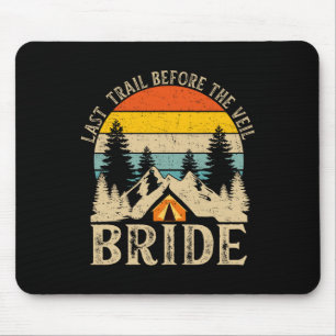 Tapis De Souris Dernière piste avant la mariée voilée Rétro Camp c
