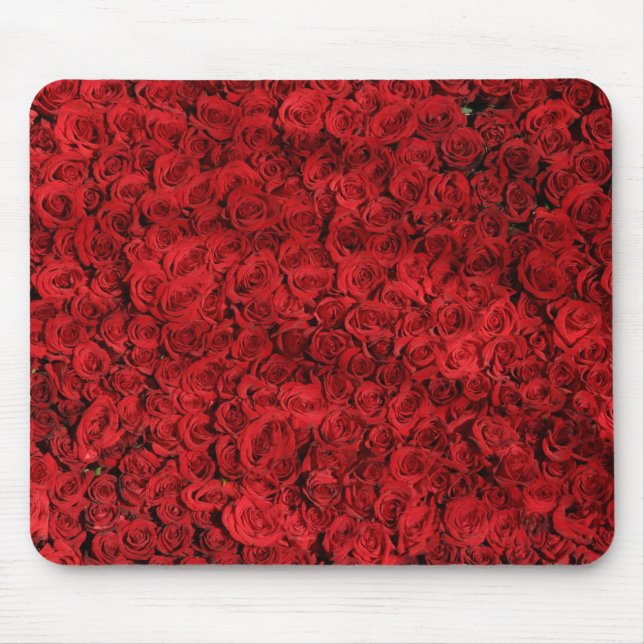 Tapis De Souris Des centaines de belles roses rouges (Devant)