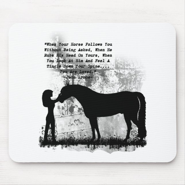 Tapis De Souris Des chevaux vous êtes aimés (Devant)