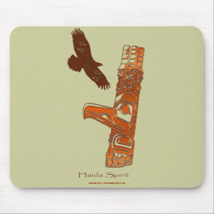 Tapis de souris des Premières nations Haida Eagle 