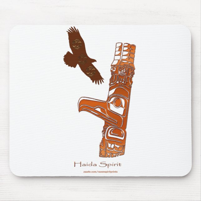 Tapis de souris des Premières nations Haida Eagle  (Devant)