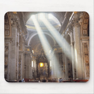 Tapis De Souris Des puits de lumière coulent à travers les fenê