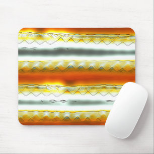 Tapis De Souris Des rayures abstraites scandaleuses en orange et g