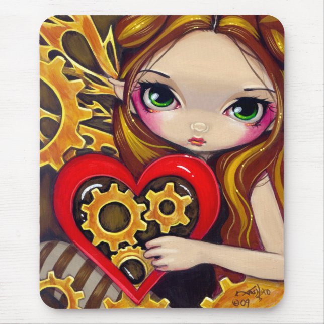 Tapis De Souris "Des rouages Valentine" Mousepad (Devant)