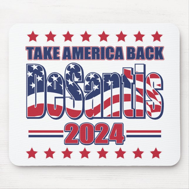 Tapis De Souris DeSantis-2024-Take-America-Back- (Devant)