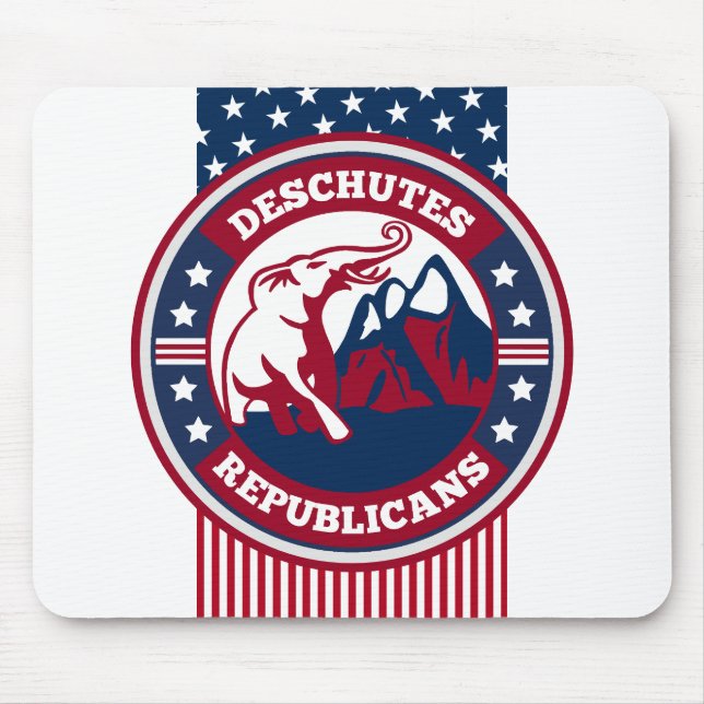 Tapis De Souris Deschutes Républicains Nouveau Logo Souris Pad Pat (Devant)