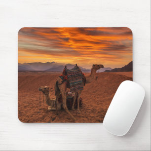 Tapis De Souris Deserts   Bactrian Camel Egypt Sand Dune