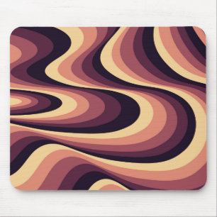Tapis De Souris Design abstrait violet, rose et beige