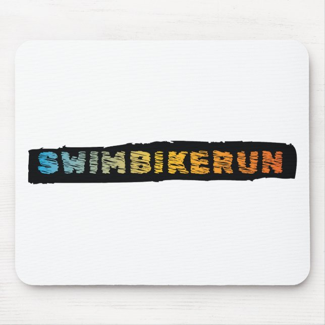 Tapis De Souris Design de triathlon (Devant)