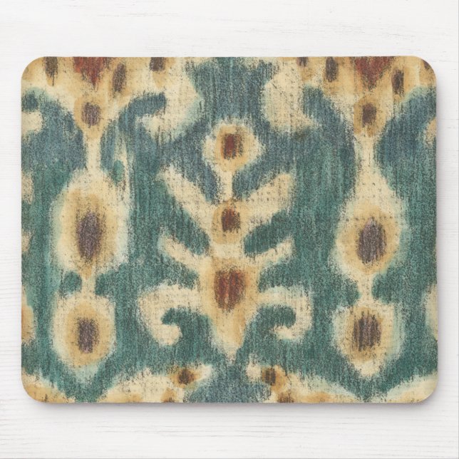 Tapis De Souris Design décoratif de tissu Ikat par Chariklia Zarri (Devant)