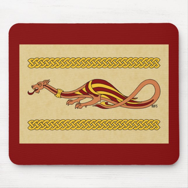 Tapis De Souris Design Dragon Médiéval 2015 (Devant)