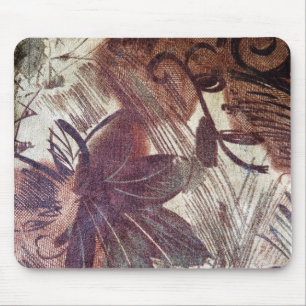 Tapis De Souris Design floral Brown Abstrait 1