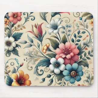 Tapis De Souris design floral motif transparent créé par