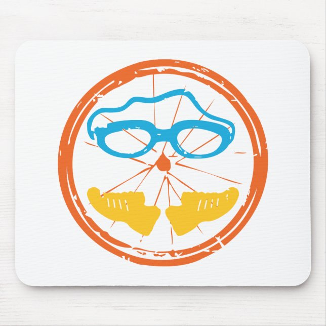 Tapis De Souris Design fun Triathlon (Devant)