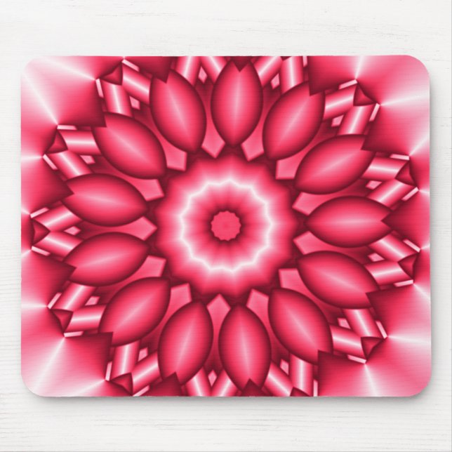 Tapis De Souris Design géométrique métallique rouge (Devant)