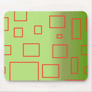 Tapis De Souris Design géométrique vert Motif moderne Mousepad